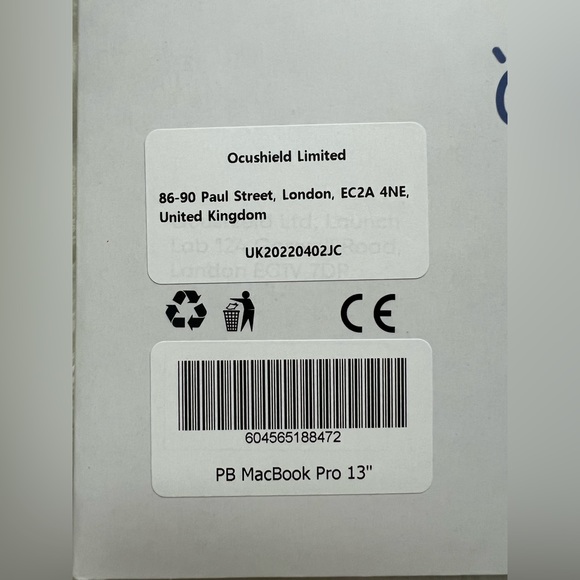 NIB Ocushield Blue Light & Privacy Shield for 13in MacBook Pro - Picture 5 of 5